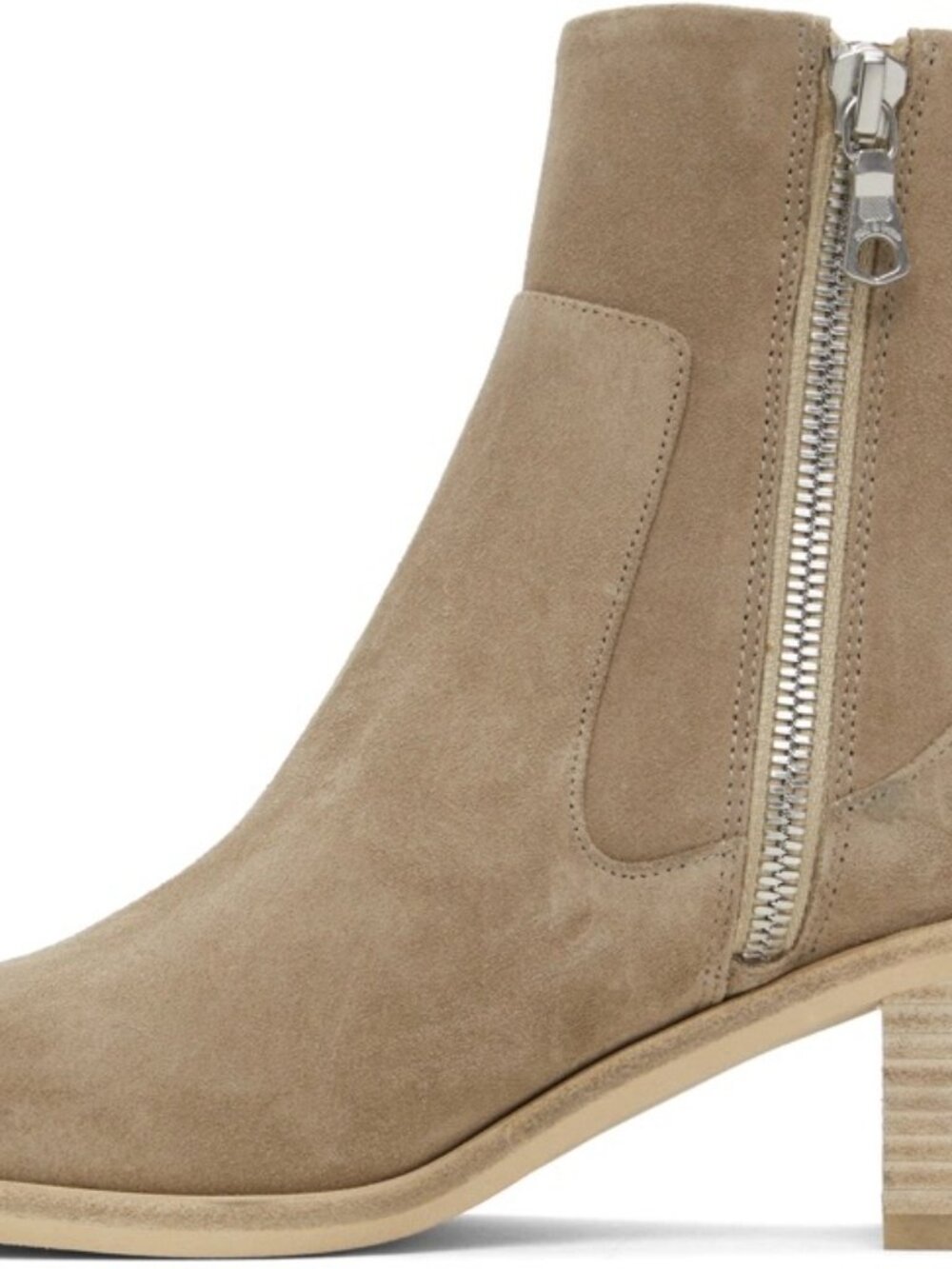 rag & bone Grey Suede Axel Mid Booties worn once